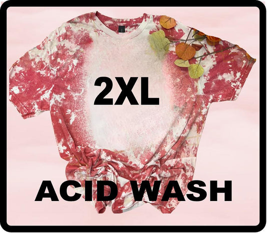 2XL- Gildan Acid Wash Bleached Tshirts