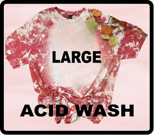 Large Gildan Acid Wash Bleached Tshirts