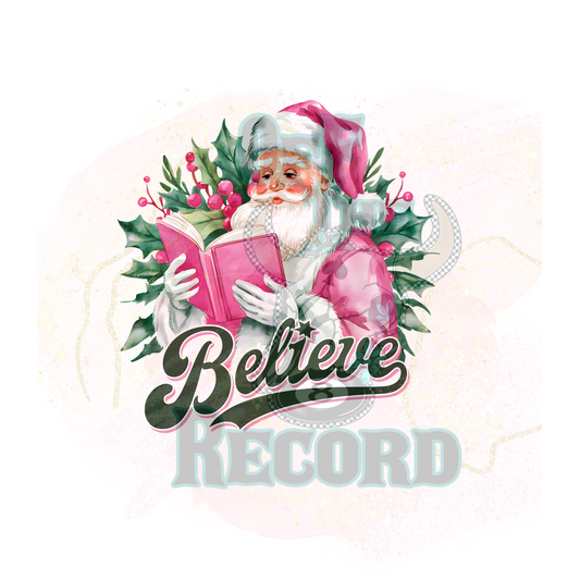 PINK SANTA BELIEVE